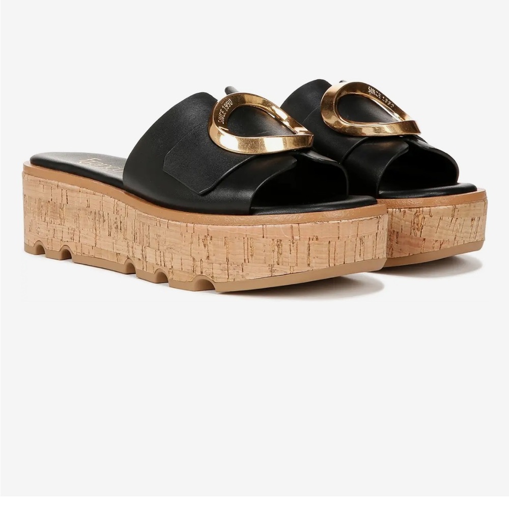 Franco Sarto black platform sandals Size 9.5